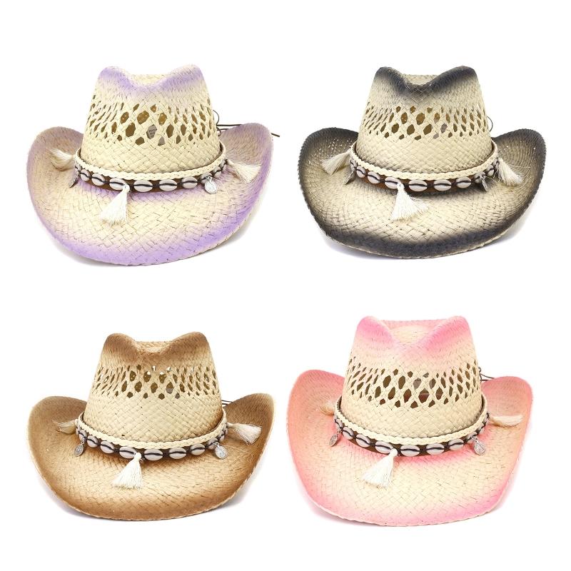 Wide Brim Hats Vintage Straw Hat Summer Cowgirl Paint Cowboy For Happy SelfieWide, Black 
Wide Brim Hats Vintage Straw Hat Summer Cowgirl Paint Cowboy For Happy SelfieWide, Black