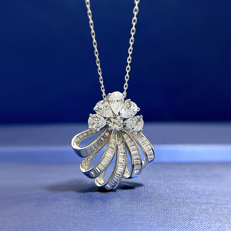 Charm Flower Lab Diamond Pendant 100% Real 925 Sterling Silver Party Wedding Pendants Necklace For Women Chocker Jewelry
Charm Flower Lab Diamond Pendant 100% Real 925 Sterling Silver Party Wedding Pendants Necklace For Women Chocker Jewelry