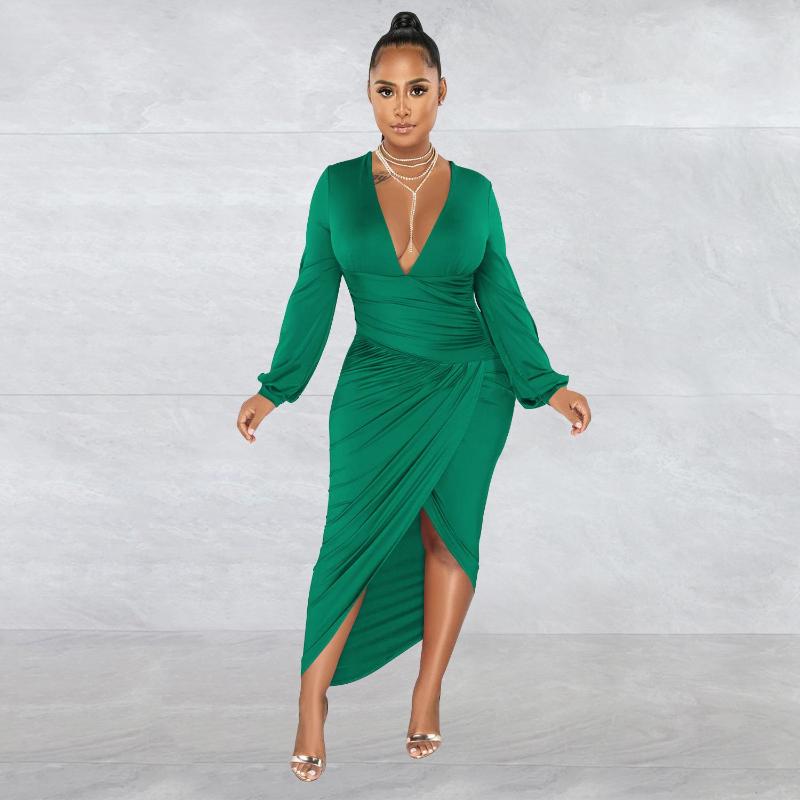 Casual Dresses Spring Fashion Dress Women Solid V-Neck Long Sleeve Pleated Hip Wrap Commuter Elegant Slim, Red
Casual Dresses Spring Fashion Dress Women Solid V-Neck Long Sleeve Pleated Hip Wrap Commuter Elegant Slim, Red
