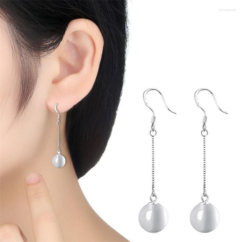 Dangle Earrings Fashion Silver-color Simulated Pearl Pendant Long Necklace Cubic Zirconia Bridal Wedding Jewelry 
Dangle Earrings Fashion Silver-color Simulated Pearl Pendant Long Necklace Cubic Zirconia Bridal Wedding Jewelry