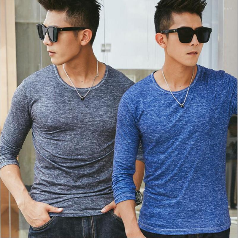 Men's T Shirts 2023 Autumn T-shirt Fashion Casual Round Collar Youth Cotton Art Slim Long Sleeved Plus Size Stage Costumes, Gray
Men's T Shirts 2023 Autumn T-shirt Fashion Casual Round Collar Youth Cotton Art Slim Long Sleeved Plus Size Stage Costumes, Gray