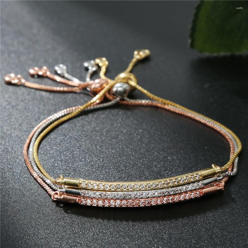 Charm Bracelets 2023 Classic Fashion Jewelry Micro-set Zircon Luxury For Woman Shine Holiday Party Simple Daily Gifts Bracelet