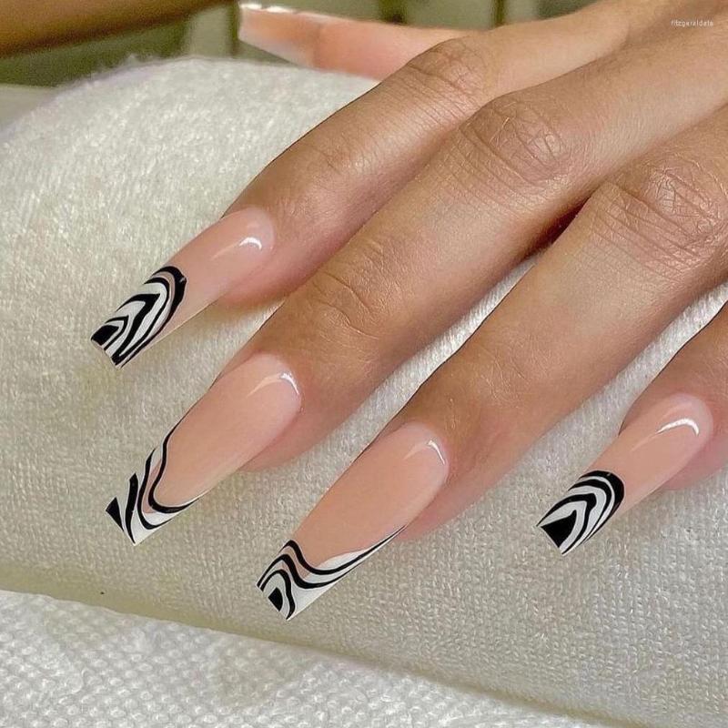 False Nails Fake French Style Brindle Full Cover DIY Glue Press On Nail Supplies For Professionals, Jp1402
False Nails Fake French Style Brindle Full Cover DIY Glue Press On Nail Supplies For Professionals, Jp1402
