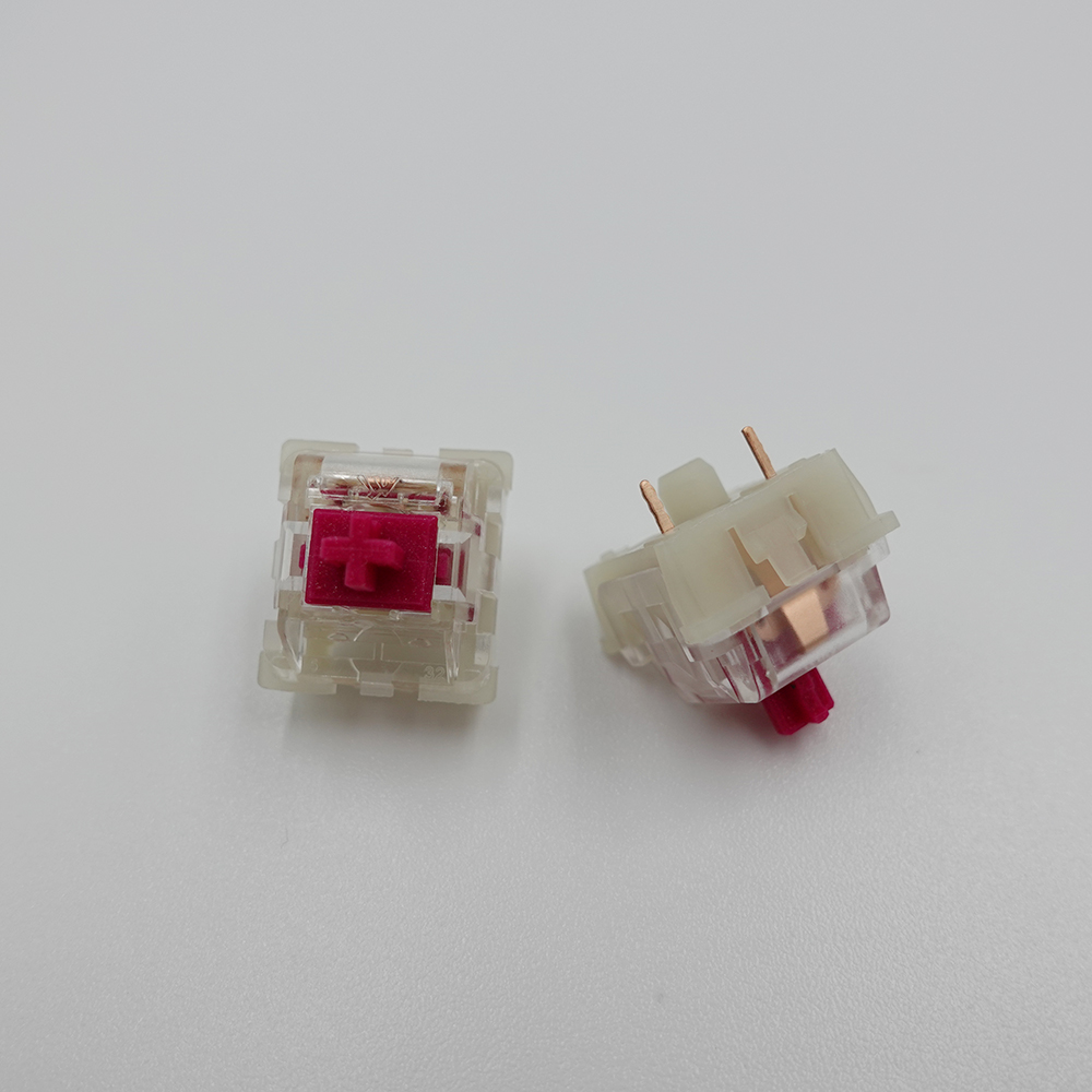 KTT Switch Wine Red Switches Light Tactile 3pins Linear SMD Cherry DIY Custom Compatible Mechanical Keyboard MX Switchs