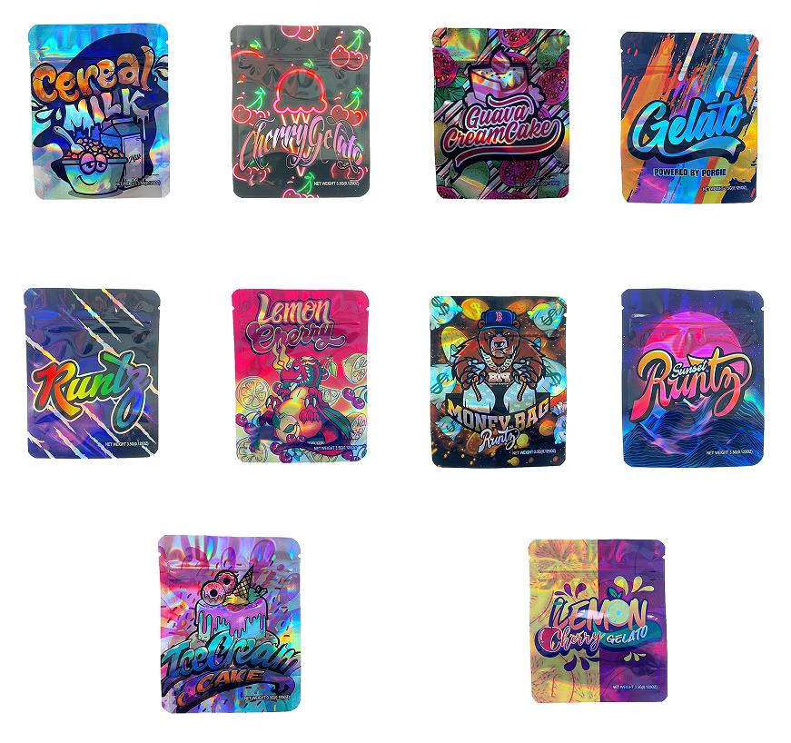 Packing Bags 100types Ice Cream Cake Mylar 3.5 Gram Zipper Package Smell Proof Container Edibles Customized pack
Packing Bags 100types Ice Cream Cake Mylar 3.5 Gram Zipper Package Smell Proof Container Edibles Customized pack