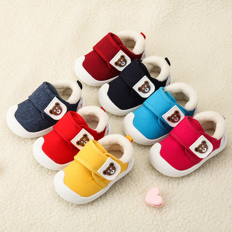 First Walkers Baby Winter shoes Infant Toddler born Cute Cartoon Bear Shoes Girls Boys First Walkers Keep Warm Boot SDY008 230314