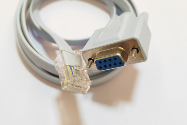 RJ45 to DB9 9Pin RS232 Female Adapter Data Transfer Extension Serial Cable for Console Port and Computer Sky Blue 1.47M