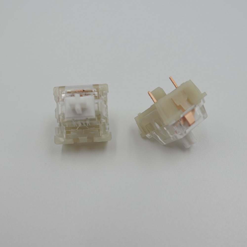 KTT Switch Kang White V3 Switches 3pins 43g Linear Mechanical Keyboards Customize Light Tactile Gaming RGB Compatible MX Switchs