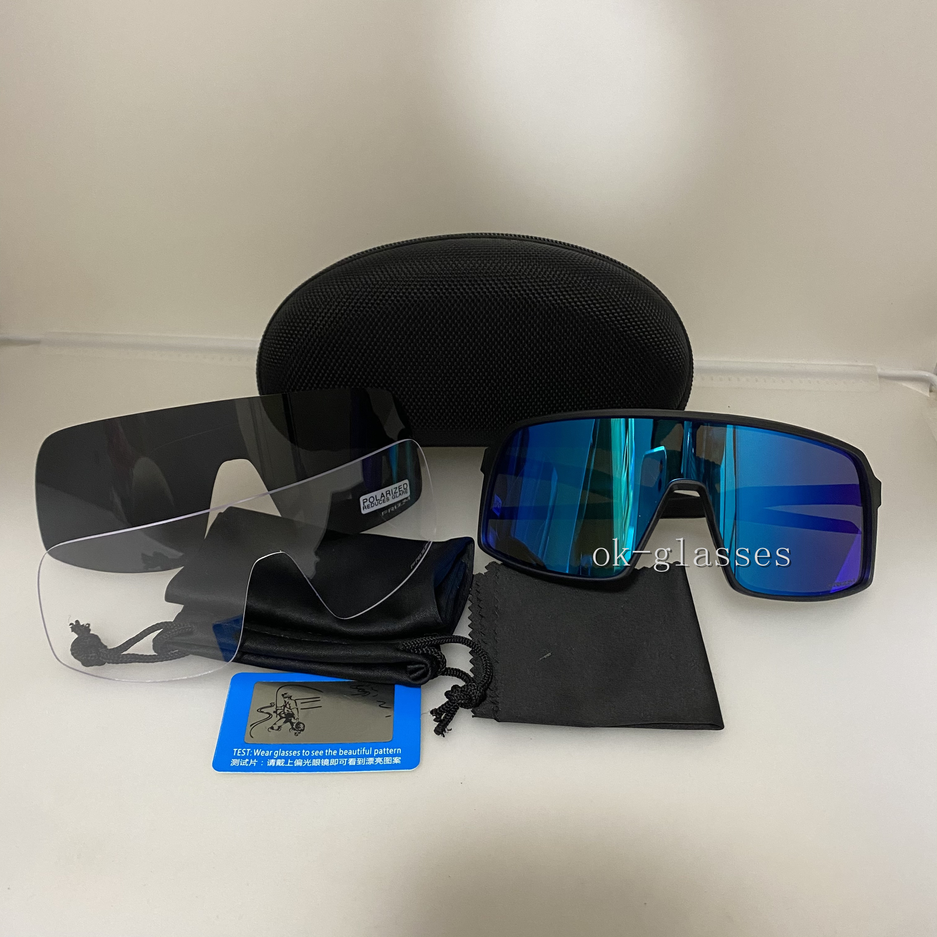 Cycling glasses polarized lens Fashion cycling eyewear Men Women mountain bicycle Cycle Sunglasses Sport bike glass two extra lenses goggles with case