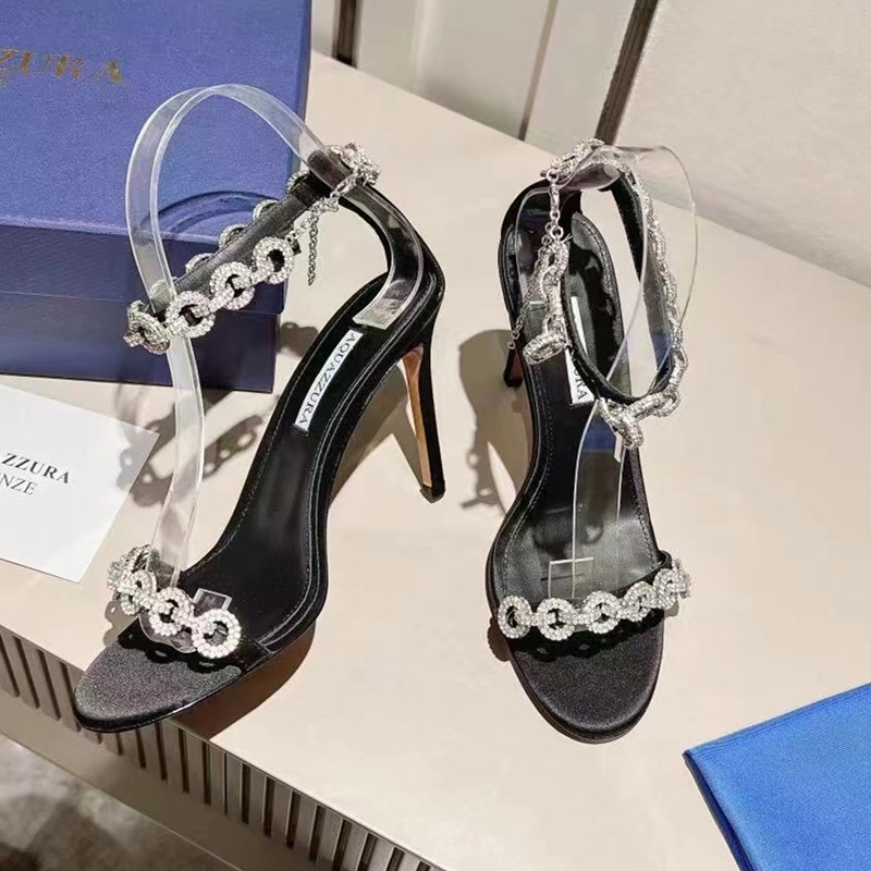 Aquazzura high heeled for womens satin sandals Designer Rhinestone studded heel shoe top quality Leather sole sandal Abnormal 10.5CM Heels Sandals 35--40 size, Box
Aquazzura high heeled for womens satin sandals Designer Rhinestone studded heel shoe top quality Leather sole sandal Abnormal 10.5CM Heels Sandals 35--40 size, Box