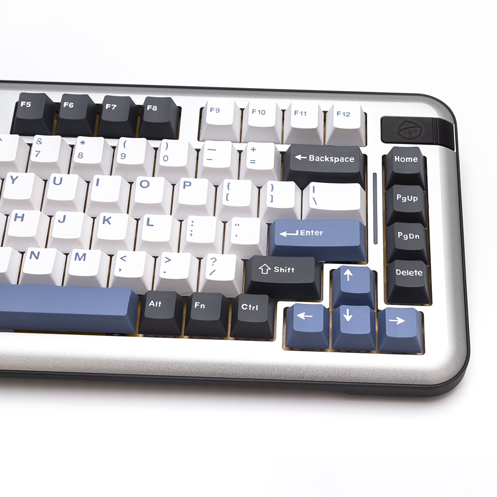 GMK Arctic Keycaps Mechanical Keyboard Double Shot PBT Keycap Cherry Profile White ISO 173 Keys Cap for MX Switch GK64
