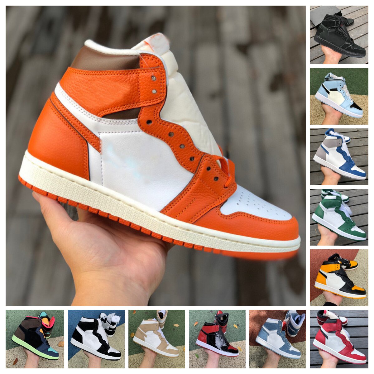 Jumpman 1 Basketball Shoes Mens Women Retro 1s Lost Found True University Blue Hyper Royal Panda dark Mocha Twist Patent Bred UNC Denim Bleached Coral Tan Gum Sneakers, Shoe lace
Jumpman 1 Basketball Shoes Mens Women Retro 1s Lost Found True University Blue Hyper Royal Panda dark Mocha Twist Patent Bred UNC Denim Bleached Coral Tan Gum Sneakers, Shoe lace