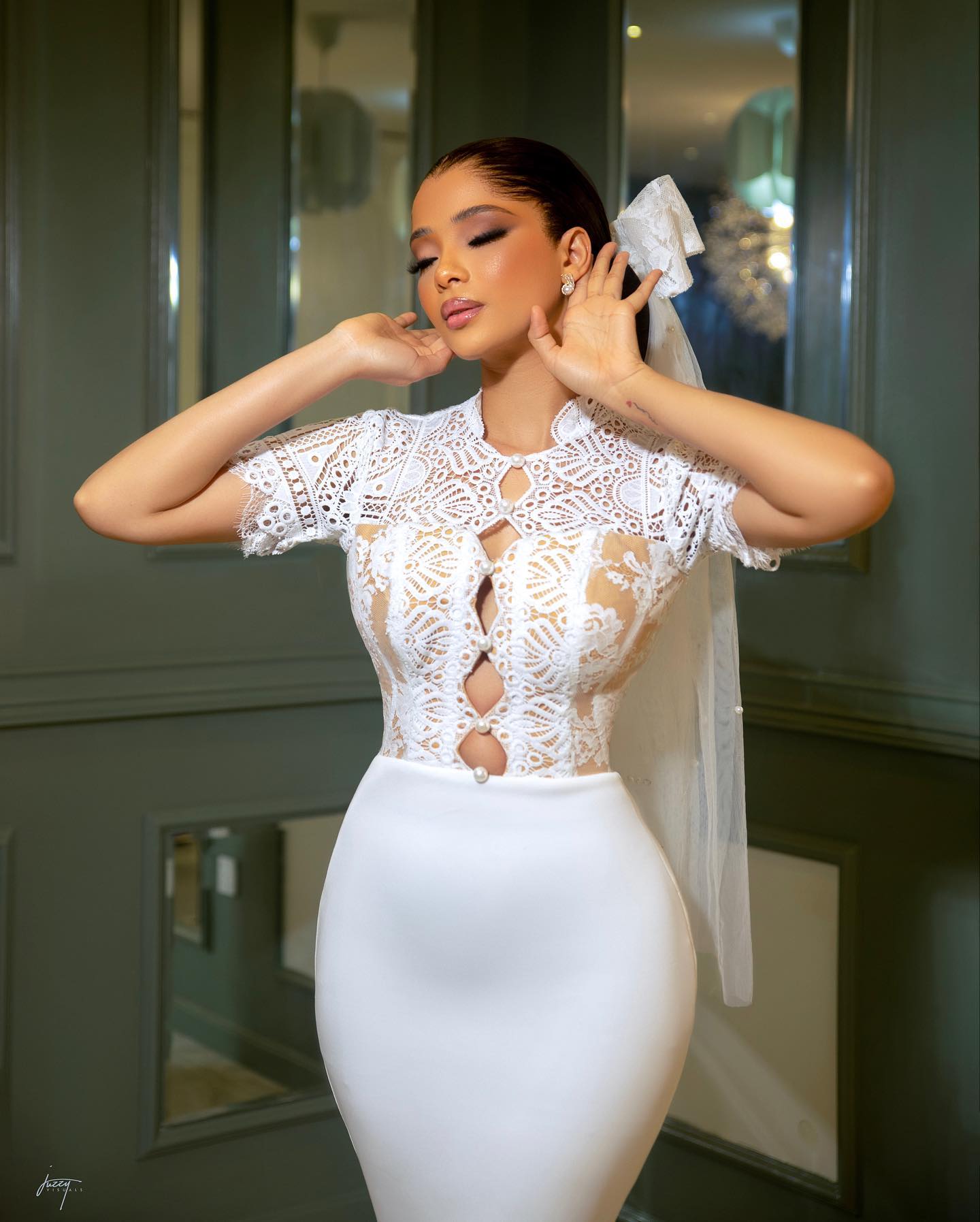 Elegant 2023 Short Wedding Dresses Lace Bridal Gowns With Sleeve African Vestidos robes de soiree for Bride Party