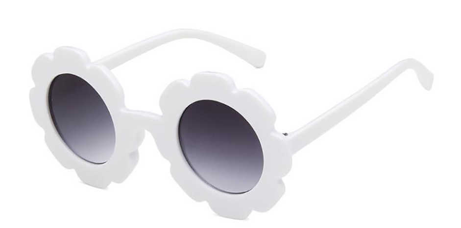 Round Flower Sunglasses Stylish Anti-UV Sunflower Sunblock Glasses Party Photography Outdoor Beach Colorful Eyewear For Baby Kids Children Z260305