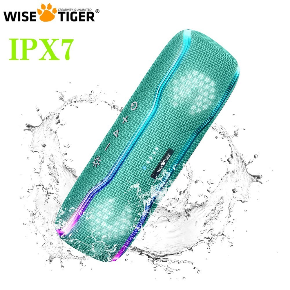 Portable Speakers WISE TIGER Outdoor Speaker Bluetooth Subwoofer Speaker IPX7 Waterproof Loudspeaker Stereo Surround Speaker with colorful lights 230314
Portable Speakers WISE TIGER Outdoor Speaker Bluetooth Subwoofer Speaker IPX7 Waterproof Loudspeaker Stereo Surround Speaker with colorful lights 230314