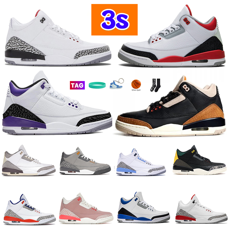 Designer men 3 Basketball Shoes Jumpman high OG 3s White Cement Fire Red Dark Iris Desert elephant Pine lucky green UNC rust pink Racer Blue mens womens Sneakers, No.27-desert cement
Designer men 3 Basketball Shoes Jumpman high OG 3s White Cement Fire Red Dark Iris Desert elephant Pine lucky green UNC rust pink Racer Blue mens womens Sneakers, No.27-desert cement