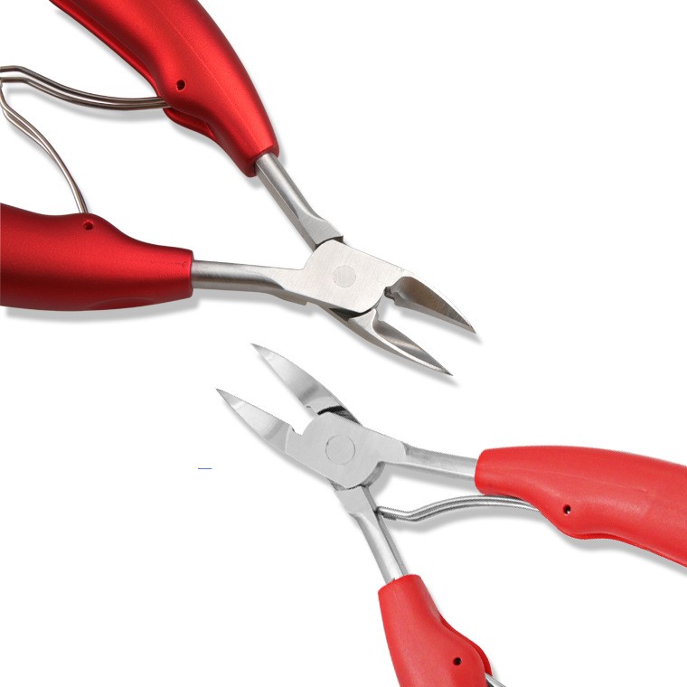 Stainless Steel Nail Clipper Cutter Toe Finger Cuticle Plier Manicure Tool set with box for Thick Ingrown Toenails Fingernail dh6544