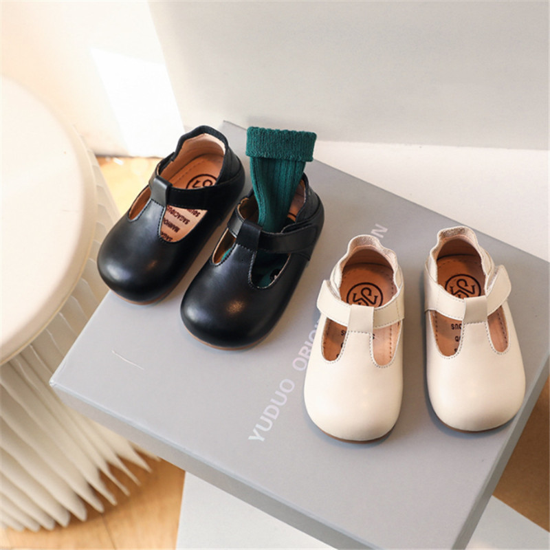 First Walkers Spring Baby Shoes Leather Cute Ruffles Little Girls Princess Shoes Soft Sole Outdoor Tennis Fashion Toddler Kids Shoes 230314