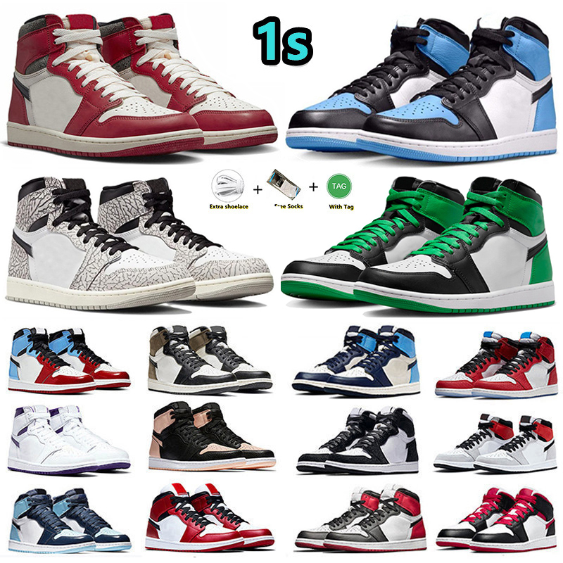 Toe UNC 1s 1 Mens Basketball Shoes Lost Found True Blue Gorge Green StarFish Lucky Green Panda University Blue Royal White Cement Stealth Men women sports Sneakers, Color#27
Toe UNC 1s 1 Mens Basketball Shoes Lost Found True Blue Gorge Green StarFish Lucky Green Panda University Blue Royal White Cement Stealth Men women sports Sneakers, Color#27