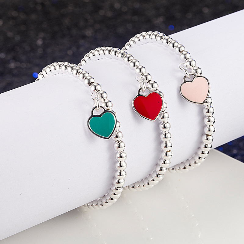 Drop glue heart s925 sterling silver pearl bracelet bracelet love enamel beads bracelet heart-shaped sweet romantic girlfriends luxury bracelet.
Drop glue heart s925 sterling silver pearl bracelet bracelet love enamel beads bracelet heart-shaped sweet romantic girlfriends luxury bracelet.