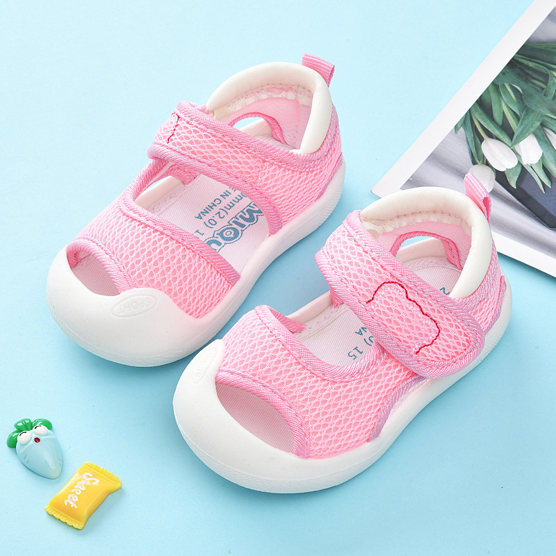 First Walkers Summer Baby Kids Shoes Breathable Air Mesh Toddler Shoes 0-3 Years Boys First Walkers Cartoon Lightweight Girls Shoes 230314