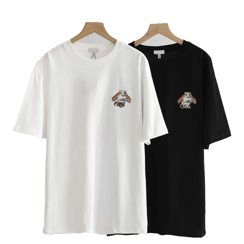 Summer crewneck embroidery short sleeve women's T-shirt high quality pure cotton men's T-shirt black and white breathable sweatshirt fashion couple top clothing
Summer crewneck embroidery short sleeve women's T-shirt high quality pure cotton men's T-shirt black and white breathable sweatshirt fashion couple top clothing