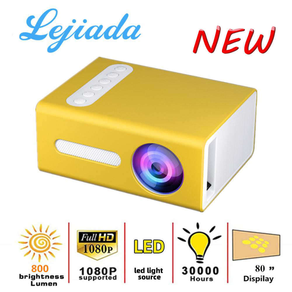 New T300 Mini LED Projector 320x240 Pixels 800 Lumens Portable HD Home Media Video Player Built-In Speaker
New T300 Mini LED Projector 320x240 Pixels 800 Lumens Portable HD Home Media Video Player Built-In Speaker