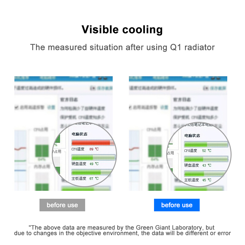 Turbine Notebook Radiator Notebook Stand Heatsink Adjustable Size And Wind Speed For Notebook Tablet Mobile Heat Sink Heat Pad