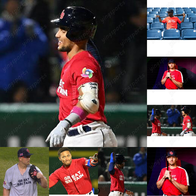 Team Great Britain 2023 WBC Jersey World Baseball Classic Trayce Thompson Matt Koperniak D'Shawn Knowles Alex Crosby Justin Wylie Nick Ward B. J. Murray Harry Ford, Red youth s-xl
Team Great Britain 2023 WBC Jersey World Baseball Classic Trayce Thompson Matt Koperniak D'Shawn Knowles Alex Crosby Justin Wylie Nick Ward B. J. Murray Harry Ford, Red youth s-xl