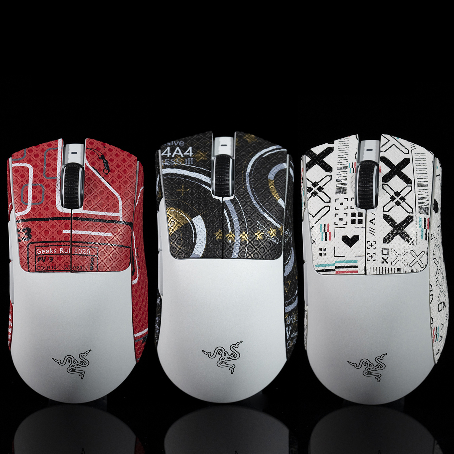 Mouse Stickers for Razer DeathAdder V3 Pro Wireless Gaming Mouse Accessories
