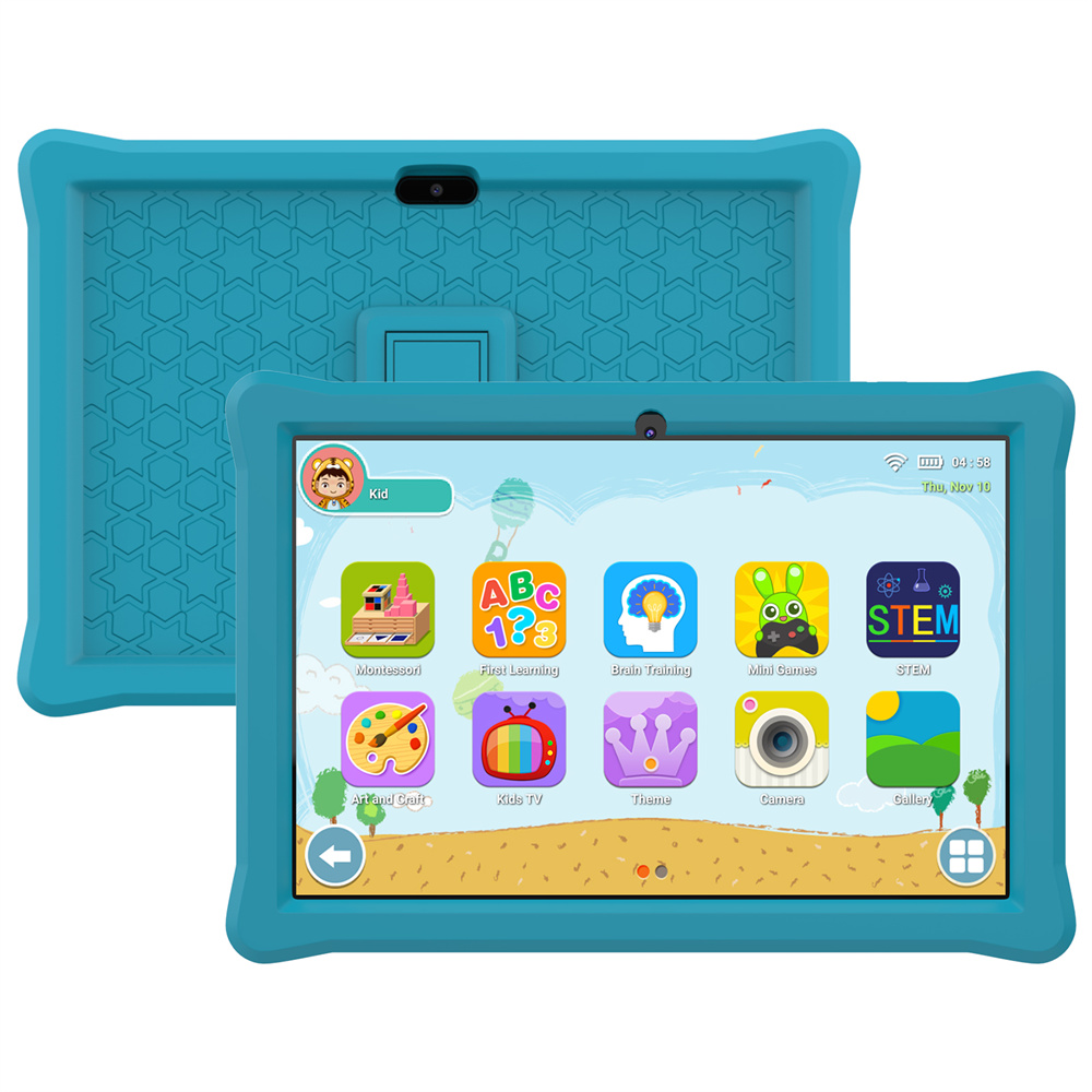 QPS Q3K Android Kid Tablet pc 7 pouces 2 Go de RAM 32 Go Rom 3000 mAh Tablette d'apprentissage éducatif pour enfants