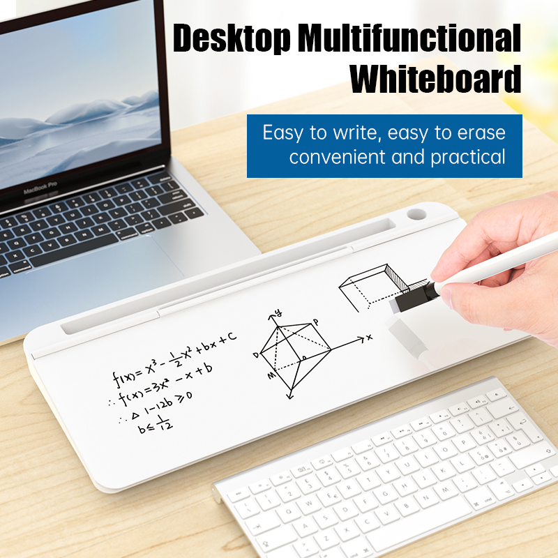 Desktop keyboard mini whiteboard writing board tempered glass business office erasable note memo dry erase board wrist rest
