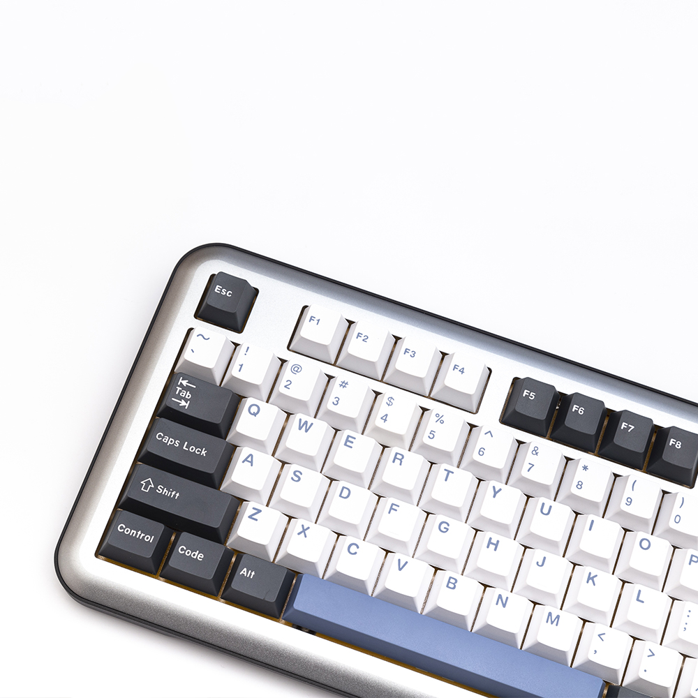 GMK Arctic Keycaps Mechanical Keyboard Double Shot PBT Keycap Cherry Profile White ISO 173 Keys Cap for MX Switch GK64