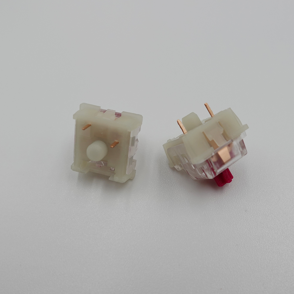 KTT Switch Wine Red Switches Light Tactile 3pins Linear SMD Cherry DIY Custom Compatible Mechanical Keyboard MX Switchs