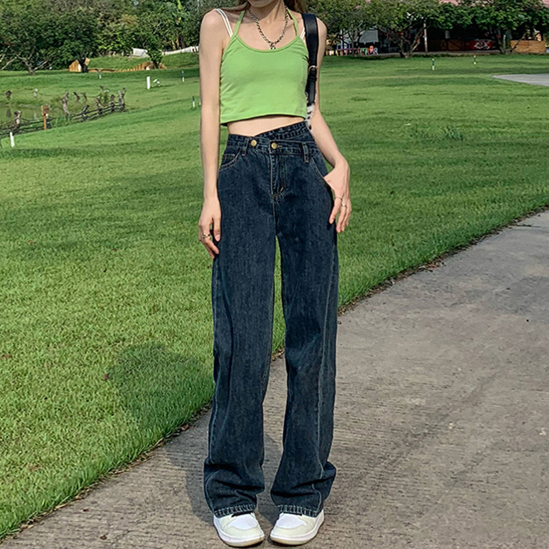Women's Jeans Baggy Jeans Y2k Women's Long Pants Women's High Waist Women's Street Clothing Korean Fashion Vintage Clothing Denim 
