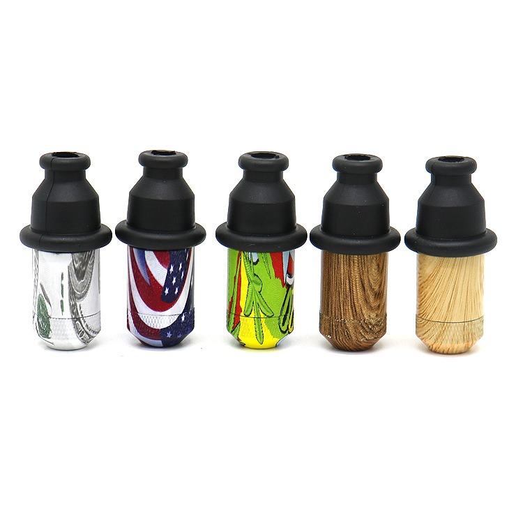Smoking Pipe Tobacco Snuff bottle Aluminum alloy mini wood Portable MINI Colorful Hand Pipes Durable Rubber Mouth
Smoking Pipe Tobacco Snuff bottle Aluminum alloy mini wood Portable MINI Colorful Hand Pipes Durable Rubber Mouth
