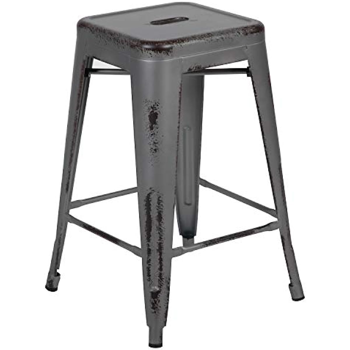 Flash Furniture Commercial Grade 24 High Backless Distressed Silver Gray Metal Indoor Outdoor Counter Height Stool 
Flash Furniture Commercial Grade 24 High Backless Distressed Silver Gray Metal Indoor Outdoor Counter Height Stool