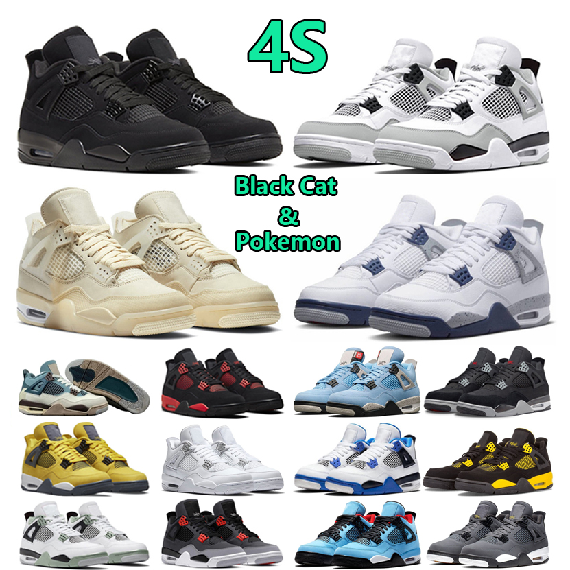 Jumpman 4 Mens Basketball Shoes Black Cat 4s Sail Red Thunder Midnight Navy Military Black University Blue Lightning Men Women Trainers, Color#16
Jumpman 4 Mens Basketball Shoes Black Cat 4s Sail Red Thunder Midnight Navy Military Black University Blue Lightning Men Women Trainers, Color#16