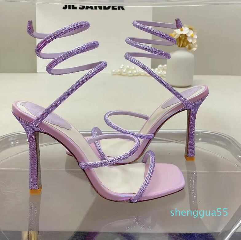 Square head sandals for womens Rene caovilla luxury 01 crystal ankle strap winding shoes high heels sexy stiletto sandal 35-43 factory footwear, 29#
Square head sandals for womens Rene caovilla luxury 01 crystal ankle strap winding shoes high heels sexy stiletto sandal 35-43 factory footwear, 29#