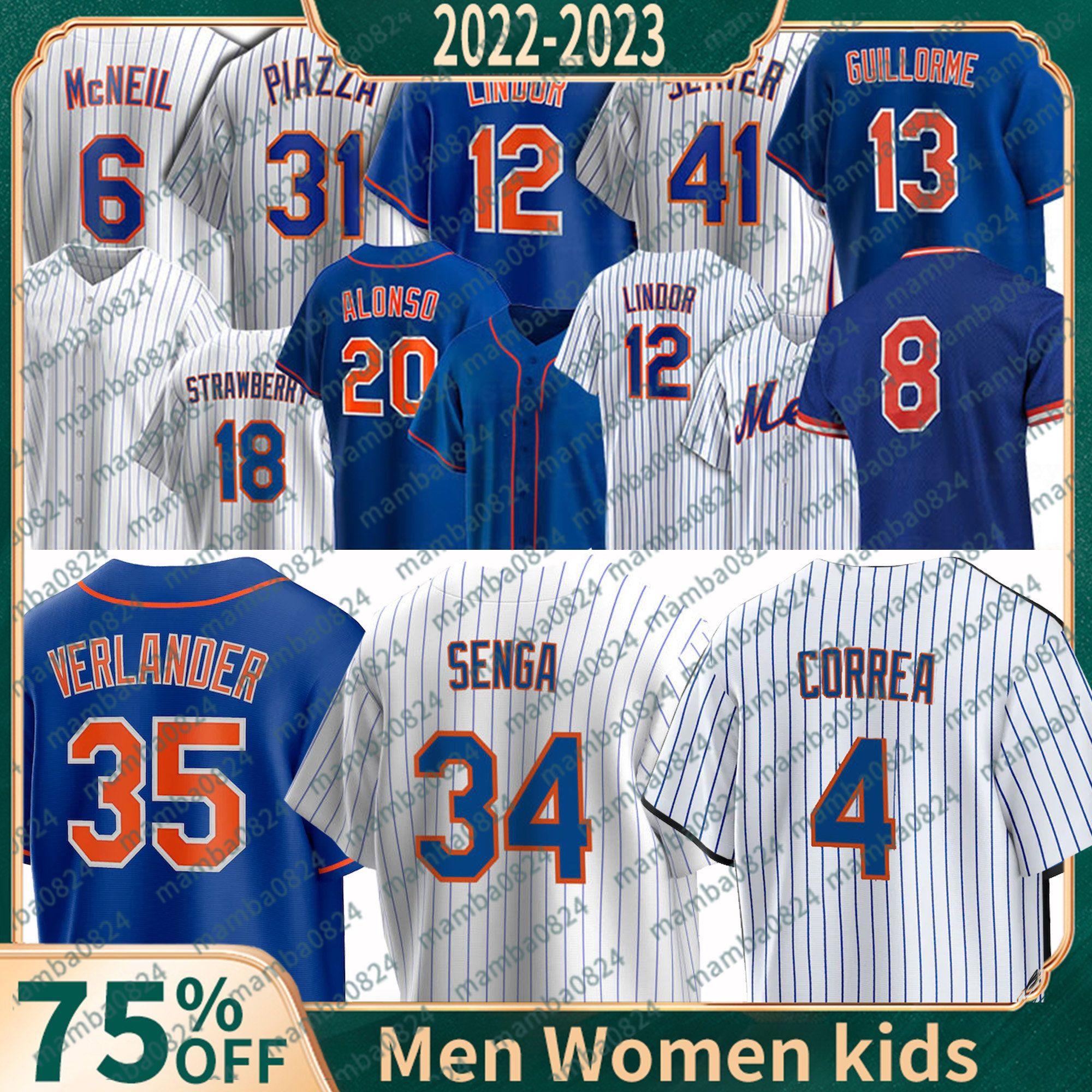 CUSTOM 2023 Carlos Correa Baseball Jerseys Mets Kodai Senga Justin Verlander Francisco Lindor Pete Alonso Max Scherzer Starling Marte Brando, Women(da du hui)
CUSTOM 2023 Carlos Correa Baseball Jerseys Mets Kodai Senga Justin Verlander Francisco Lindor Pete Alonso Max Scherzer Starling Marte Brando, Women(da du hui)