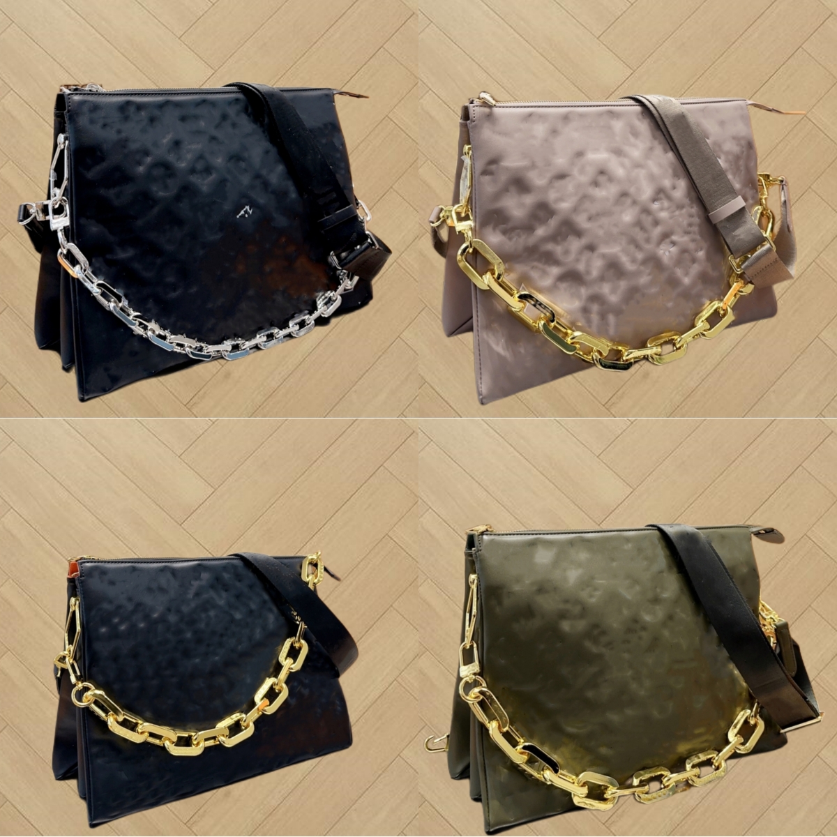 Cross Body Bag COUSSIN MM Designer Handbags Totes Purses Wallets Messenger Clutch Evening Crossbody, Black (gold chain)
Cross Body Bag COUSSIN MM Designer Handbags Totes Purses Wallets Messenger Clutch Evening Crossbody, Black (gold chain)