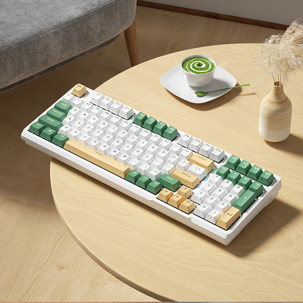 WK980 Hot-swap Mechanical Keyboard Kit Wireless Bluetooth 5.0 3 Mode RGB Backlit 98keys Gaming Keyboard fit 3/5Pins Switch