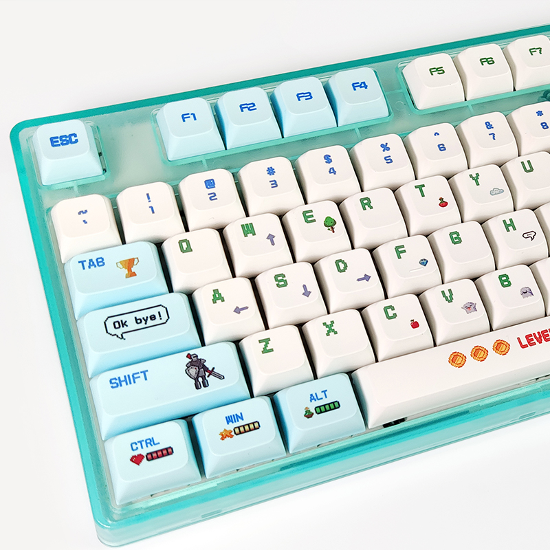 129 Key/Set Warrior PBT Keycaps for Mechanical Gaming Keyboard MX Switches DIY Custom SYE-SUB Cute XDA Keycap Profile