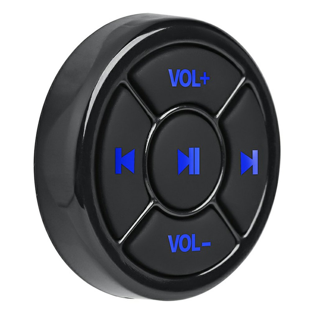 Wireless Bluetooth Media Button Remote Controller Car Motorcycle Bike Steering Wheel MP3 Music Play For IOS Android Phone Tablet