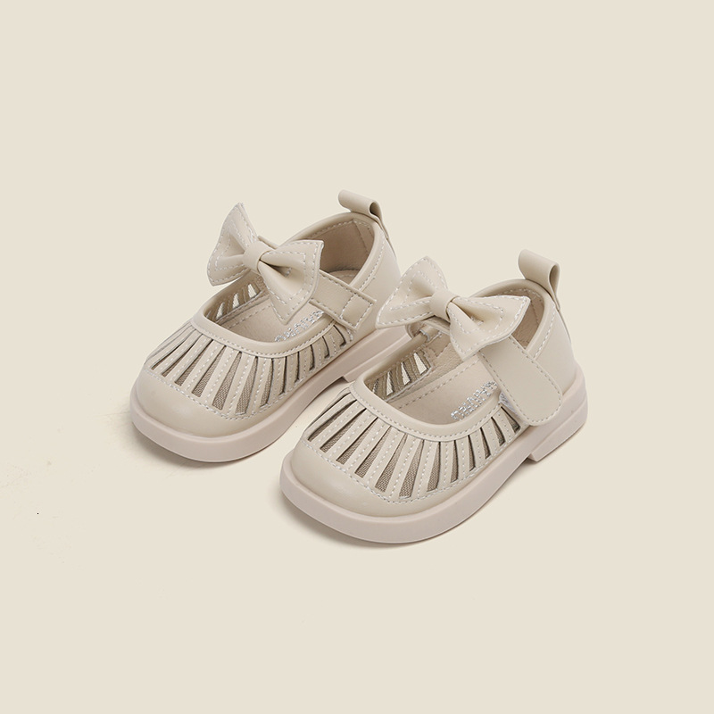 First Walkers 11.5-15cm Spring Shoes For 0-3Years Toddler Girls Solid Hollow Fashion Leather Shoes For Baby Birthday Wedding Party 230314