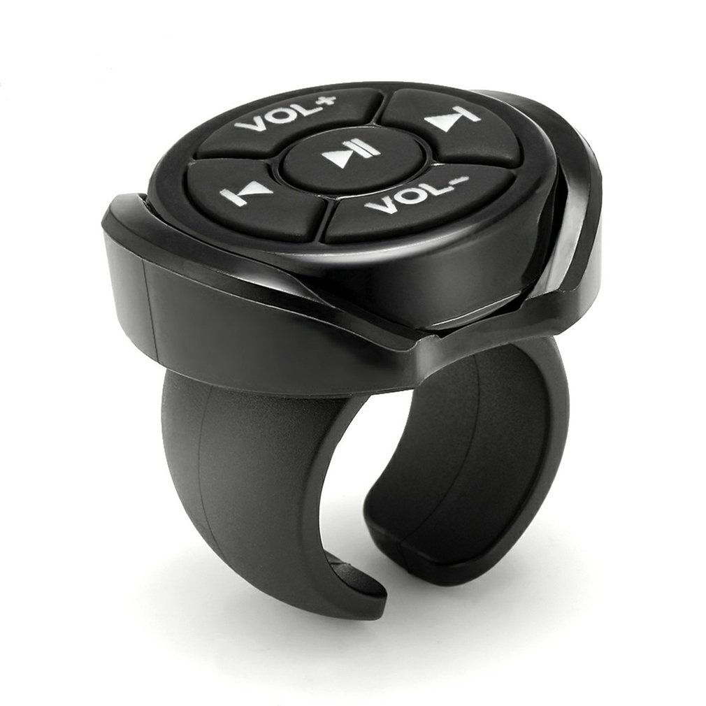 Wireless Bluetooth Media Button Remote Controller Car Motorcycle Bike Steering Wheel MP3 Music Play For IOS Android Phone Tablet