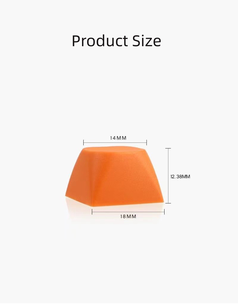 PBT Blank Thick Spherical Keycap Custom DIY 10Key Cherry Profile Gamer 1U 1X Keycaps Cute for Mechanical Keyboard Mx Switches