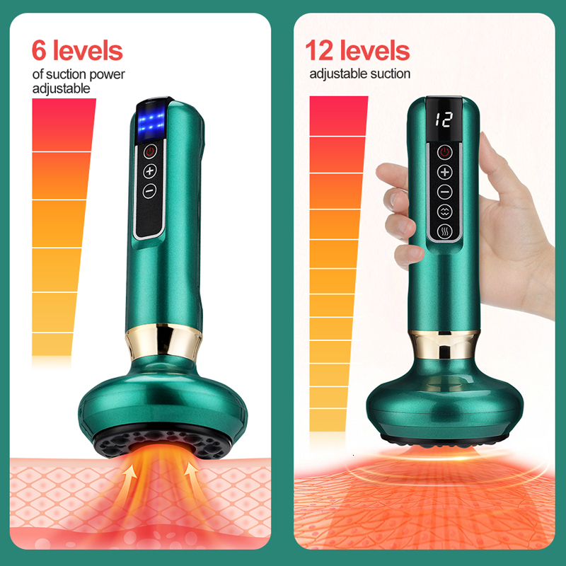 Full Body Massager Electric Vacuum Cupping Massager Suction Cup GuaSha Anti Cellulite Beauty Health Scraping Infrared Heat Slimming Massage Therapy 23