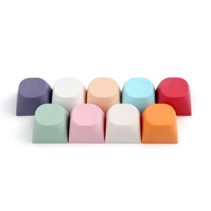 PBT Blank Thick Spherical Keycap Custom DIY 10Key Cherry Profile Gamer 1U 1X Keycaps Cute for Mechanical Keyboard Mx Switches