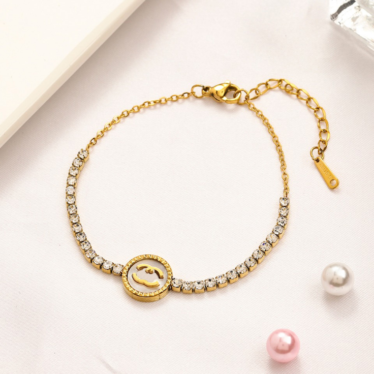 New Style Bracelets Womens Bangle 18K Gold Plated Stainless steel Crystal Lovers Gift Wristband Cuff Chain Wedding Jewelry Accessories Wholesale ZG1582
New Style Bracelets Womens Bangle 18K Gold Plated Stainless steel Crystal Lovers Gift Wristband Cuff Chain Wedding Jewelry Accessories Wholesale ZG1582